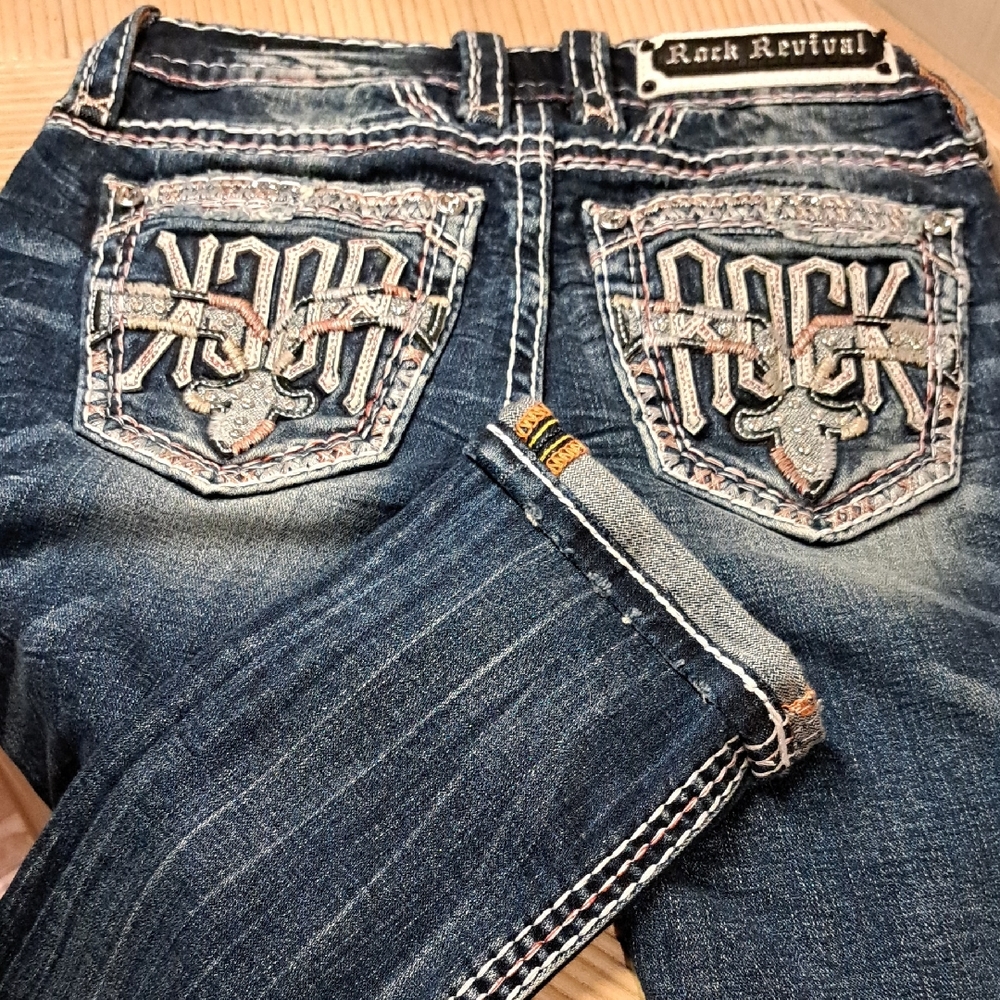 Rock Revival Lorelei Straight Leg Jeans 25